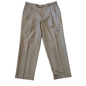 Pazoni Men's Gray Pleated Dress Pants 34x30